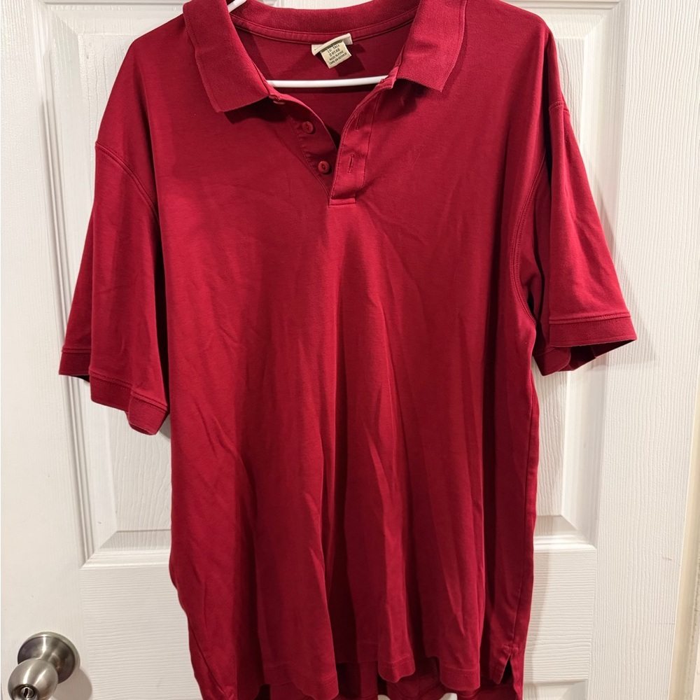 L.L. Bean Rich Red Polo Shirt